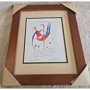 Vintage 1995 Brian Andreas Story People Print w/ Matboard "Illusion of Control"